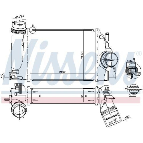 NISSENS Ladeluftk&uuml;hler ** FIRST FIT ** 961266