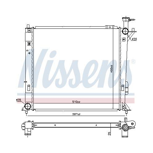 NISSENS K&uuml;hler, Motork&uuml;hlung 606488