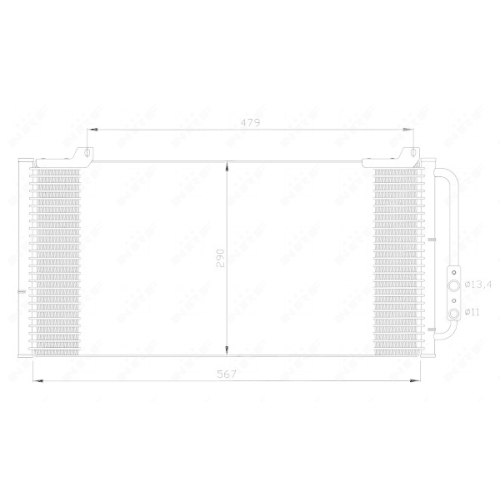 NRF Kondensator, Klimaanlage 35346