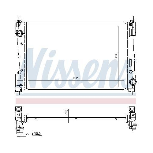 NISSENS K&uuml;hler, Motork&uuml;hlung 61924