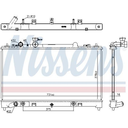 NISSENS K&uuml;hler, Motork&uuml;hlung ** FIRST FIT ** 68531