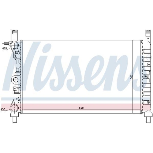 NISSENS K&uuml;hler, Motork&uuml;hlung 61931