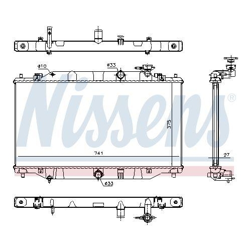 NISSENS K&uuml;hler, Motork&uuml;hlung 68557