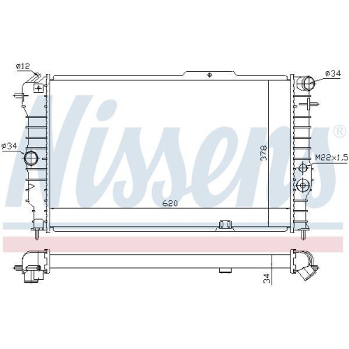 NISSENS K&uuml;hler, Motork&uuml;hlung 630631