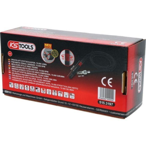 KS TOOLS Stabschleifer (Druckluft) 515.3197