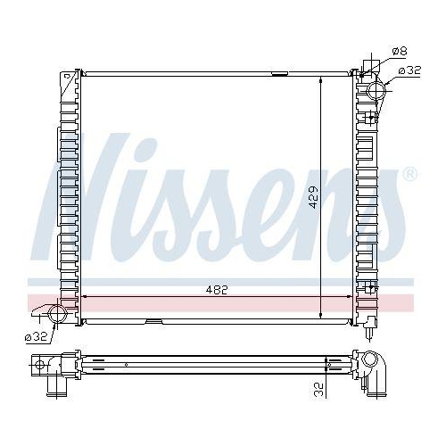 NISSENS K&uuml;hler, Motork&uuml;hlung 64300A