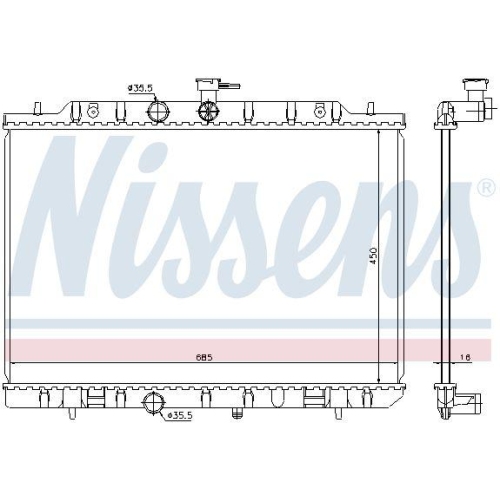 NISSENS K&uuml;hler, Motork&uuml;hlung 68724