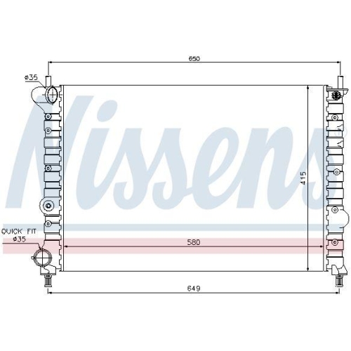 NISSENS K&uuml;hler, Motork&uuml;hlung 68802