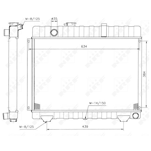 NRF Kühler, Motorkühlung 504236