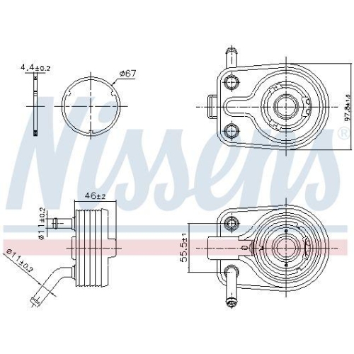 NISSENS &Ouml;lk&uuml;hler, Motor&ouml;l ** FIRST FIT ** 91447