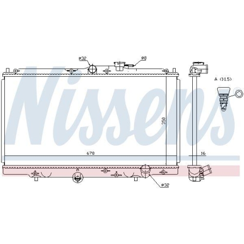NISSENS K&uuml;hler, Motork&uuml;hlung 62258