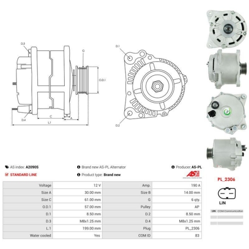 AS-PL Generator AS A2090S