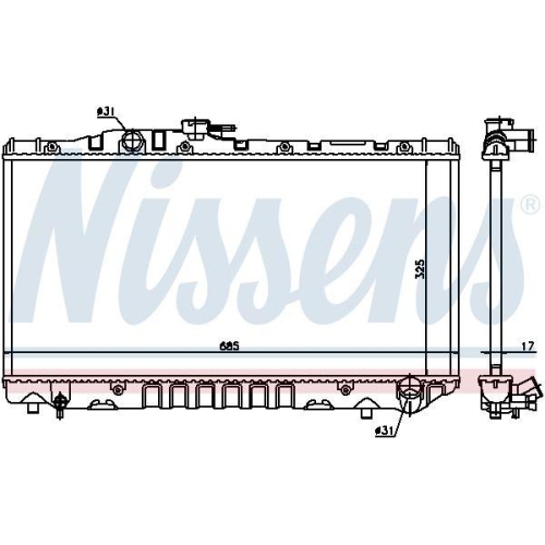 NISSENS K&uuml;hler, Motork&uuml;hlung 64712