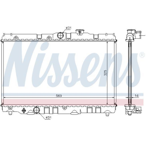 NISSENS K&uuml;hler, Motork&uuml;hlung 64741