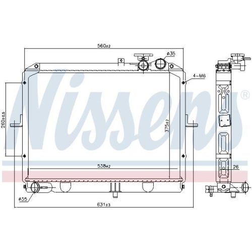 NISSENS K&uuml;hler, Motork&uuml;hlung ** FIRST FIT ** 66645