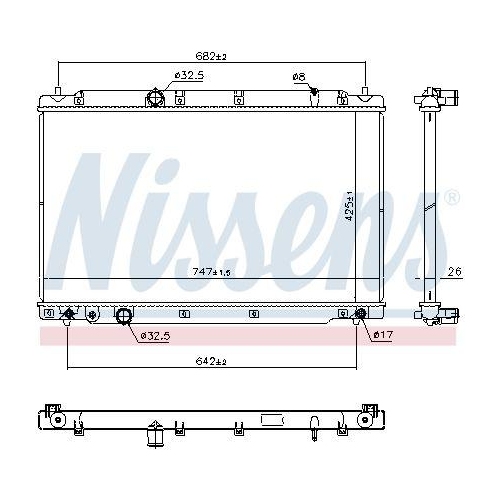 NISSENS K&uuml;hler, Motork&uuml;hlung 606298