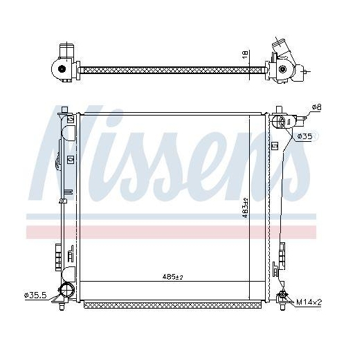 NISSENS K&uuml;hler, Motork&uuml;hlung 606098