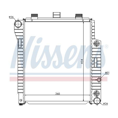 NISSENS Kühler, Motorkühlung 62654