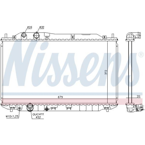 NISSENS K&uuml;hler, Motork&uuml;hlung 681384