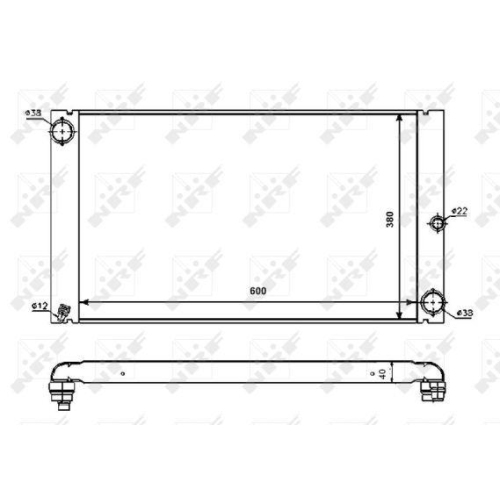 NRF Kühler, Motorkühlung 53725