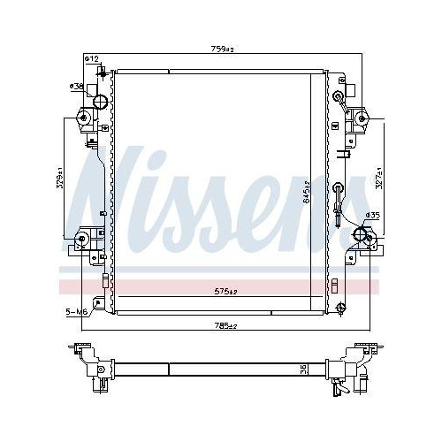 NISSENS Kühler, Motorkühlung 606071