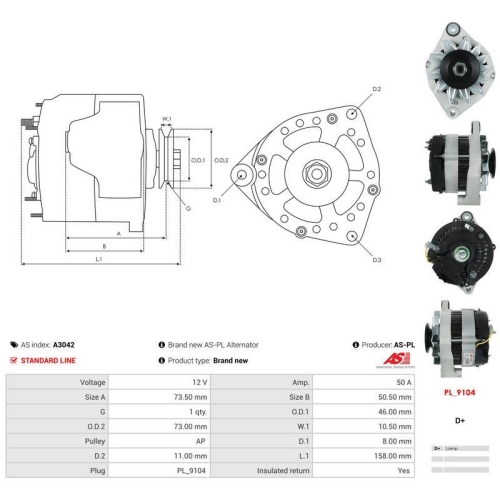 AS-PL Generator AS A3042