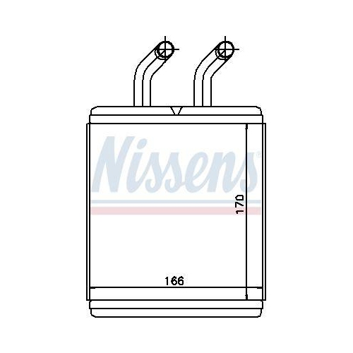 NISSENS W&auml;rmetauscher, Innenraumheizung 77526