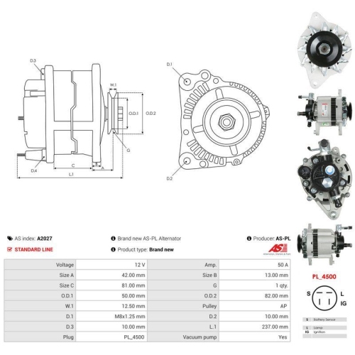 AS-PL Generator AS A2027