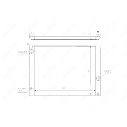 NRF Kühler, Motorkühlung 53728