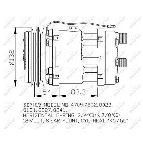 NRF Kompressor, Klimaanlage EASY FIT 32131