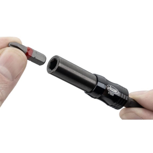 VIGOR Bithalter mit Gelenk 1/4 Zoll 6kt massiv/hohl 88mm V7600