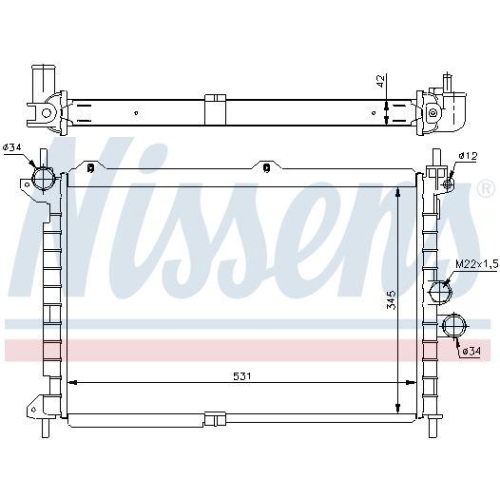 NISSENS K&uuml;hler, Motork&uuml;hlung 63089