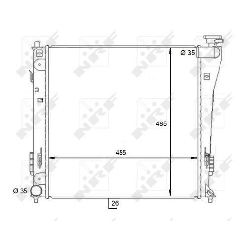 NRF Kühler, Motorkühlung 59086