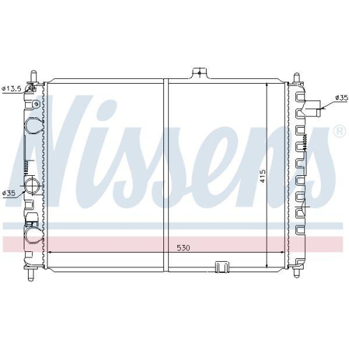 NISSENS K&uuml;hler, Motork&uuml;hlung 63170