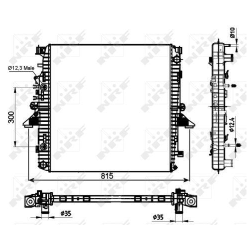 NRF Kühler, Motorkühlung 53097
