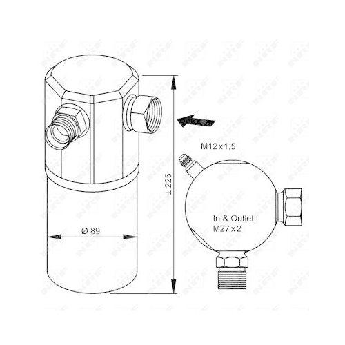 NRF Trockner, Klimaanlage EASY FIT 33065