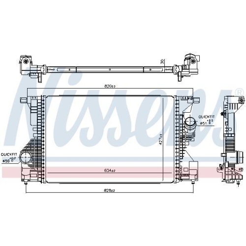 NISSENS Ladeluftkühler ** FIRST FIT ** 961560