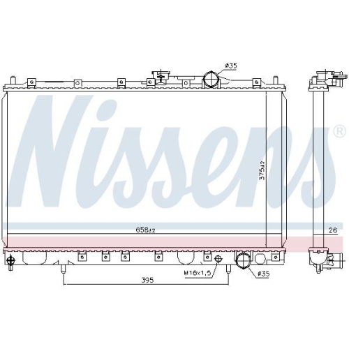 NISSENS K&uuml;hler, Motork&uuml;hlung 628431
