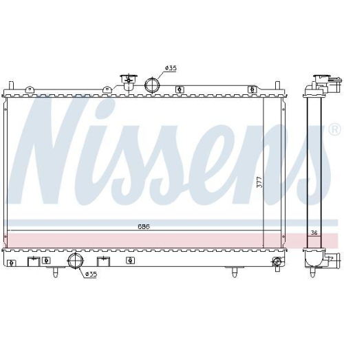 NISSENS K&uuml;hler, Motork&uuml;hlung 628956