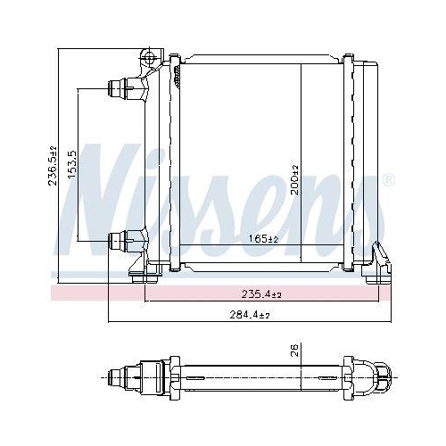 NISSENS K&uuml;hler, Motork&uuml;hlung 607256