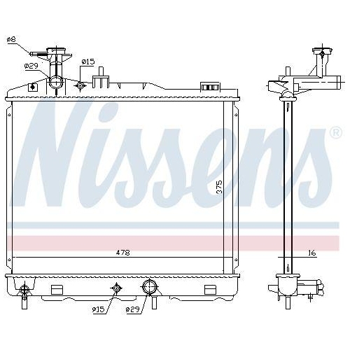 NISSENS K&uuml;hler, Motork&uuml;hlung 628982