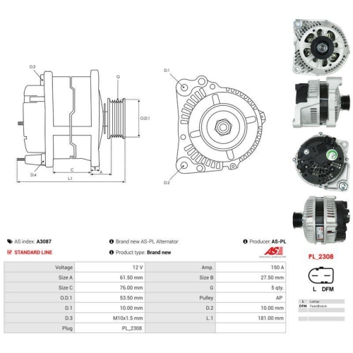 AS-PL Generator AS A3087