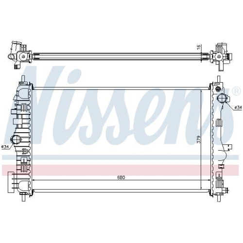NISSENS K&uuml;hler, Motork&uuml;hlung 630712