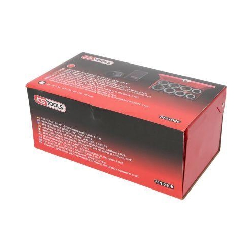 1 Zoll Sechskant-Kraft-Stecknuss-Satz, lang, 8-tlg KS TOOLS 515.0308