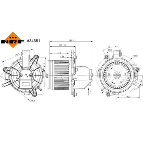 NRF Innenraumgebl&auml;se 34651
