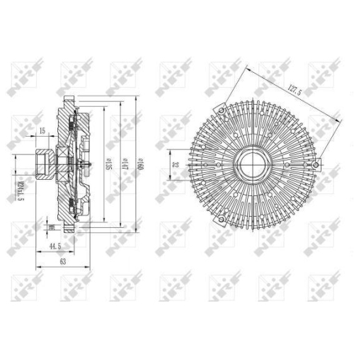 NRF Kupplung, Kühlerlüfter 49605