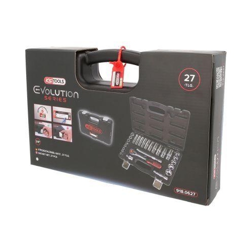 3/8 Zoll CHROMEplus Steckschl&uuml;ssel-Satz, 27-tlg KS TOOLS 918.0627