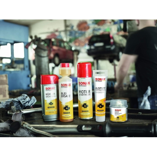 SONAX Auspuff Reparatur Set 200 g Auspuffpaste asbestfrei 05531410