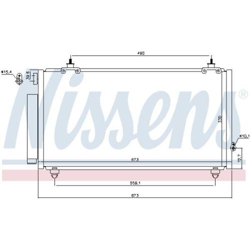 NISSENS Kondensator, Klimaanlage 940710