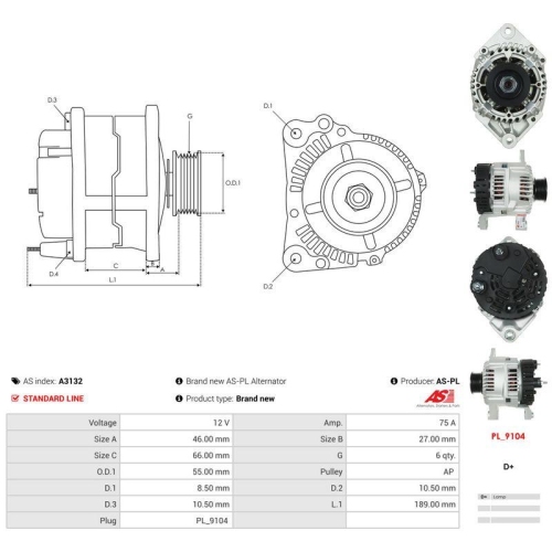 AS-PL Generator AS A3132